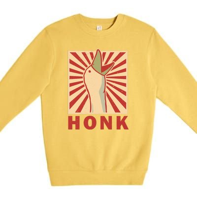 Duck Honk Vintage Premium Crewneck Sweatshirt