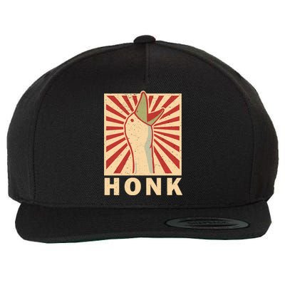 Duck Honk Vintage Wool Snapback Cap