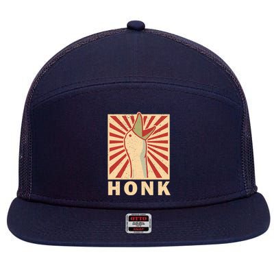 Duck Honk Vintage 7 Panel Mesh Trucker Snapback Hat