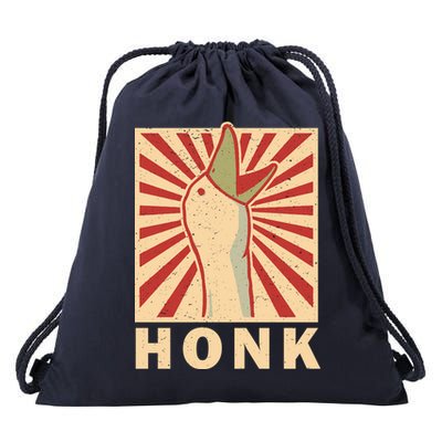 Duck Honk Vintage Drawstring Bag