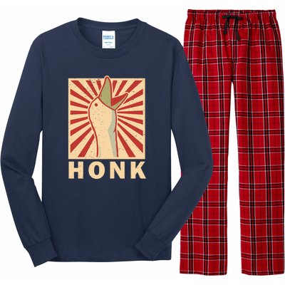 Duck Honk Vintage Long Sleeve Pajama Set