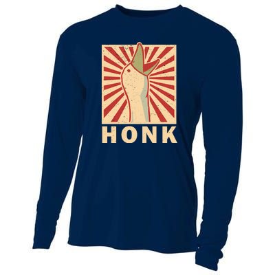 Duck Honk Vintage Cooling Performance Long Sleeve Crew