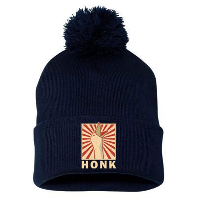 Duck Honk Vintage Pom Pom 12in Knit Beanie