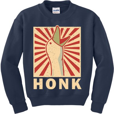 Duck Honk Vintage Kids Sweatshirt