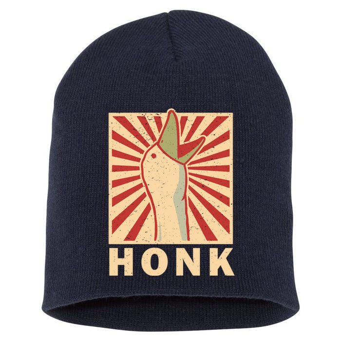 Duck Honk Vintage Short Acrylic Beanie