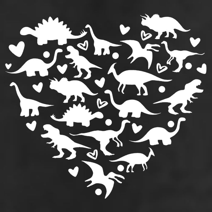 Dinosaur Heart Valentines Day 25L Jumbo Tote