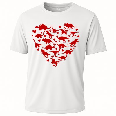 Dinosaur Heart Valentines Day Performance Shirt
