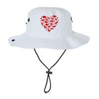Dinosaur Heart Valentines Day Bucket Hat