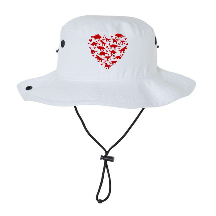 Dinosaur Heart Valentines Day Bucket Hat