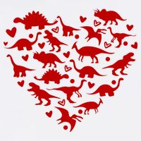 Dinosaur Heart Valentines Day Bucket Hat