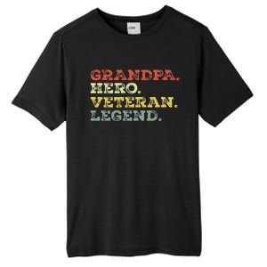 Dad Hero Veteran Legend Design For Grandpa Veteran Tall Fusion ChromaSoft Performance T-Shirt