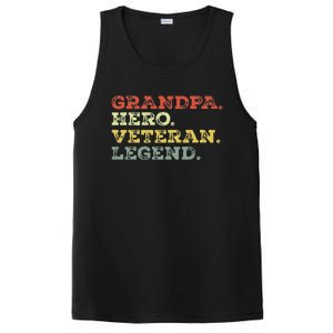 Dad Hero Veteran Legend Design For Grandpa Veteran PosiCharge Competitor Tank