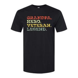 Dad Hero Veteran Legend Design For Grandpa Veteran Softstyle CVC T-Shirt