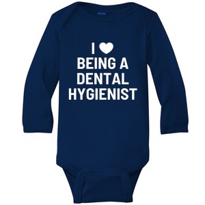 Dental Hygienist Valentine's Day Dentistry Cute Gift Baby Long Sleeve Bodysuit