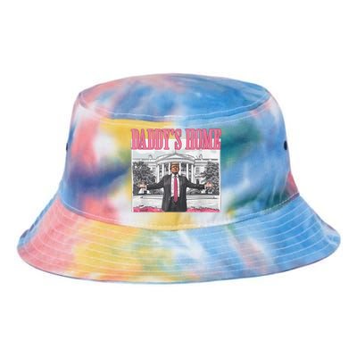 Daddys Home Vote Donald Trump 2024 Election Tie Dye Newport Bucket Hat