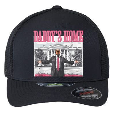 Daddys Home Vote Donald Trump 2024 Election Flexfit Unipanel Trucker Cap