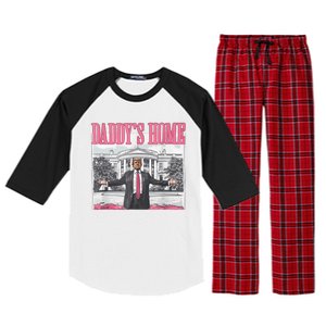 Daddys Home Vote Donald Trump 2024 Election Raglan Sleeve Pajama Set