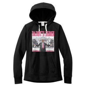 Daddys Home Vote Donald Trump 2024 Election Women's Fleece Hoodie