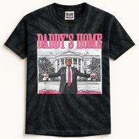 Daddys Home Vote Donald Trump 2024 Election Kids Tie-Dye T-Shirt