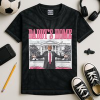 Daddys Home Vote Donald Trump 2024 Election Kids Tie-Dye T-Shirt