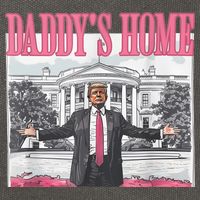 Daddys Home Vote Donald Trump 2024 Election Cotton Canvas Backpack
