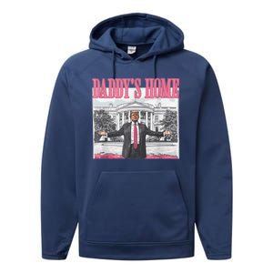 Daddys Home Vote Donald Trump 2024 Election Performance Fleece Hoodie