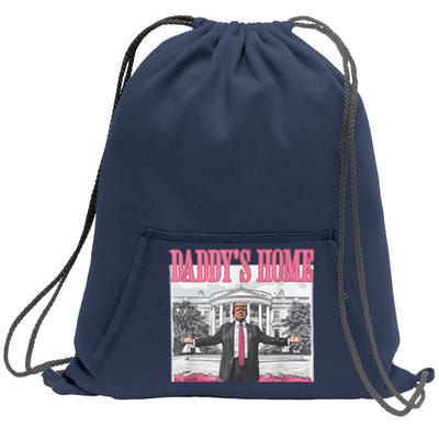 Daddys Home Vote Donald Trump 2024 Election Sweatshirt Cinch Pack Bag