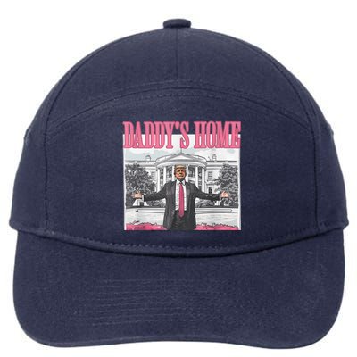 Daddys Home Vote Donald Trump 2024 Election 7-Panel Snapback Hat