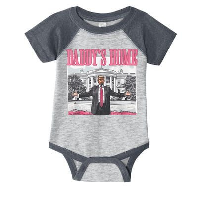 Daddys Home Vote Donald Trump 2024 Election Infant Baby Jersey Bodysuit