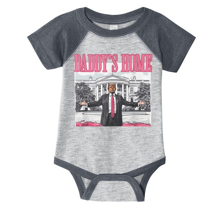 Daddys Home Vote Donald Trump 2024 Election Infant Baby Jersey Bodysuit