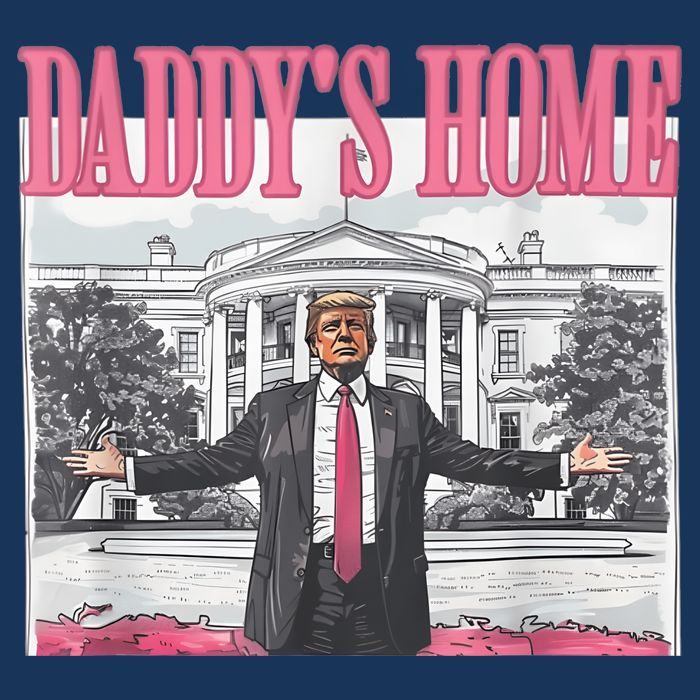 Daddys Home Vote Donald Trump 2024 Election Infant Baby Jersey Bodysuit