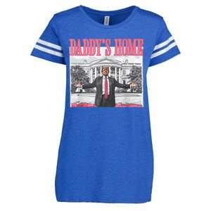 Daddys Home Vote Donald Trump 2024 Election Enza Ladies Jersey Football T-Shirt