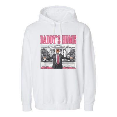 Daddys Home Vote Donald Trump 2024 Election Garment-Dyed Fleece Hoodie