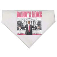 Daddys Home Vote Donald Trump 2024 Election USA-Made Doggie Bandana