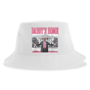 Daddys Home Vote Donald Trump 2024 Election Sustainable Bucket Hat