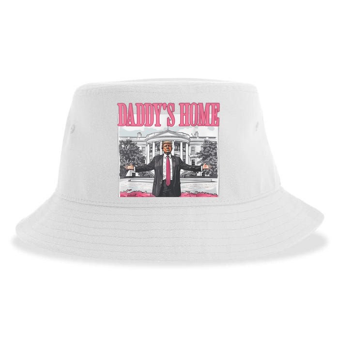 Daddys Home Vote Donald Trump 2024 Election Sustainable Bucket Hat