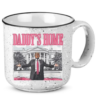 Daddys Home Vote Donald Trump 2024 Election 15oz Campfire Ceramic Mug