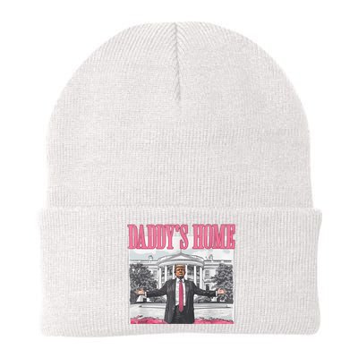 Daddys Home Vote Donald Trump 2024 Election Knit Cap Winter Beanie