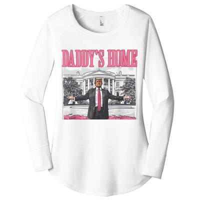 Daddys Home Vote Donald Trump 2024 Election Women's Perfect Tri Tunic Long Sleeve Shirt