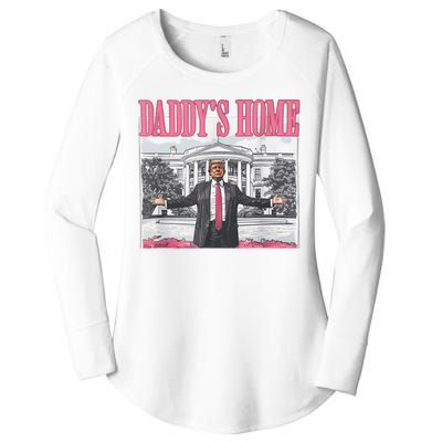 Daddys Home Vote Donald Trump 2024 Election Women's Perfect Tri Tunic Long Sleeve Shirt