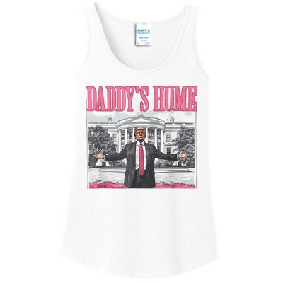 Daddys Home Vote Donald Trump 2024 Election Ladies Essential Tank