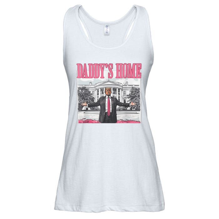 Daddys Home Vote Donald Trump 2024 Election Ladies Essential Flowy Tank