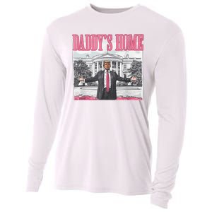 Daddys Home Vote Donald Trump 2024 Election Cooling Performance Long Sleeve Crew