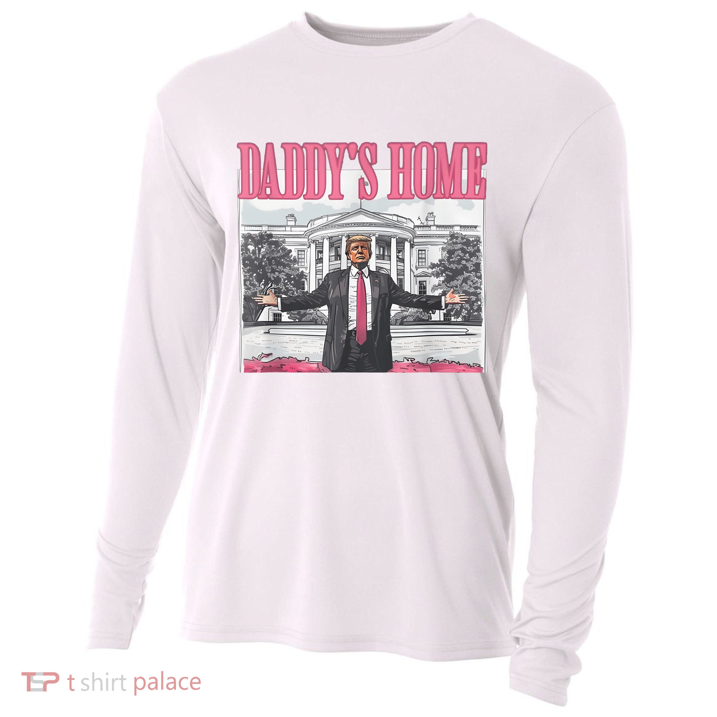 Daddys Home Vote Donald Trump 2024 Election Cooling Performance Long Sleeve Crew