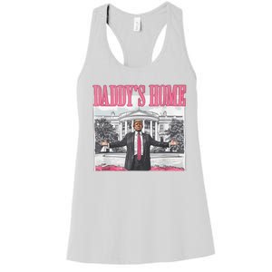 Daddys Home Vote Donald Trump 2024 Election Women's Racerback Tank