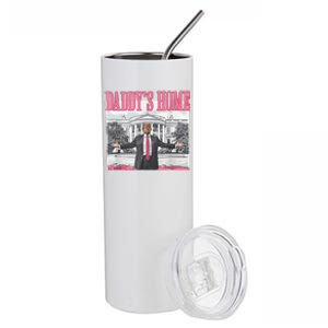 Daddys Home Vote Donald Trump 2024 Election Stainless Steel Tumbler