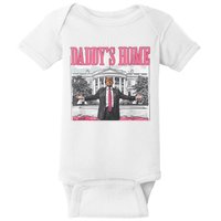 Daddys Home Vote Donald Trump 2024 Election Baby Bodysuit