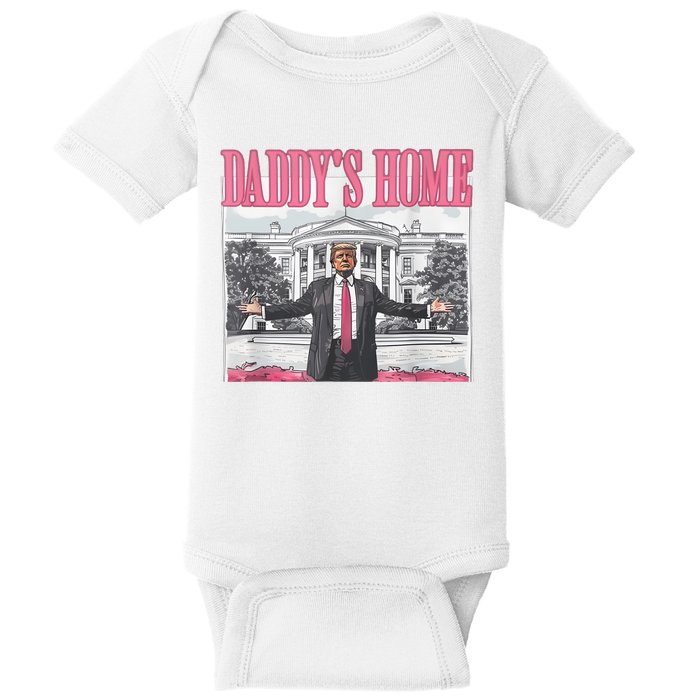 Daddys Home Vote Donald Trump 2024 Election Baby Bodysuit