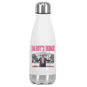 Daddys Home Vote Donald Trump 2024 Election Stainless Steel Insulated Water Bottle