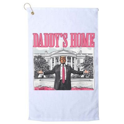 Daddys Home Vote Donald Trump 2024 Election Golf Towel